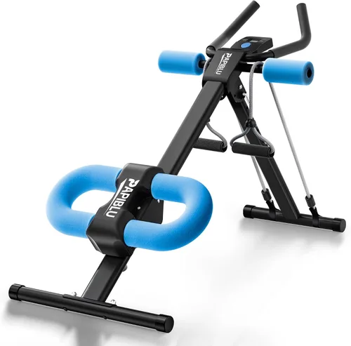 Vista 17 de Abdominal Trainers - Adjustable Ab Trainer Machine, Foldable Abdominal Workout Equipment with Knee Protection - Home Gym Core Strength Trainer for
