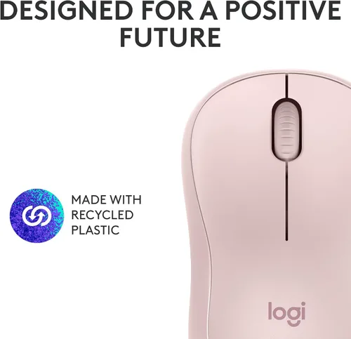 Vista 8 de Logitech Ratón inalámbrico Bluetooth silencioso compacto M240 - Rosa