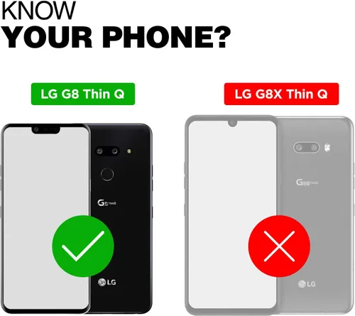 Vista 2 de Magglass Protector de pantalla de vidrio templado para LG G8 ThinQ (resistente a los arañazos) Ultra Clear (compatible con fundas)