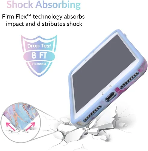 Vista 4 de Velvet Caviar - Funda protectora de gran calidad para perchone 8 y iPhone 7, Holo Moonstone