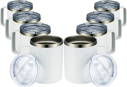 Vista 65 de MEWAY - Taza de café con asa, vaso térmico