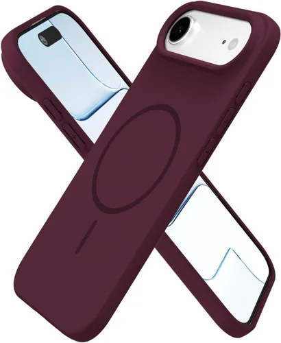 Vista 166 de Oakxco Funda de Silicona Mag Safe para iPhone 12 Pro Max, Funda Magnética Delgada y Fina Compatible con Carga Inalámbrica MagSafe, Bonita Funda
