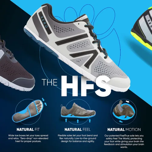 Vista 3 de Xero Shoes HFS - Tenis de fitness para hombre, ligeros, inspirados en la sensación de ir descalzo, minimalistas Tenis Zero Drop