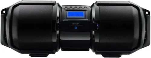 Vista 6 de Sistema de altavoces de fiesta Sharp PS-935 con micrófono - Altavoz portátil Bluetooth - ¡Asa y ruedas estilo maleta! Tonos neutros