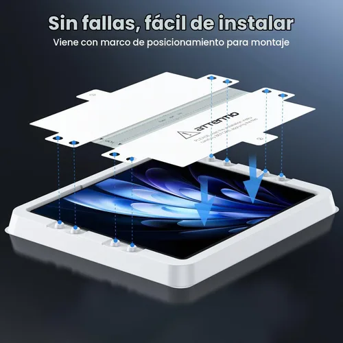 Vista 6 de WSKEN Protector de pantalla para Samsung Galaxy Z Fold 7 – [Marco de alineación automática] Paquete de 2 películas interiores de TPU + 2