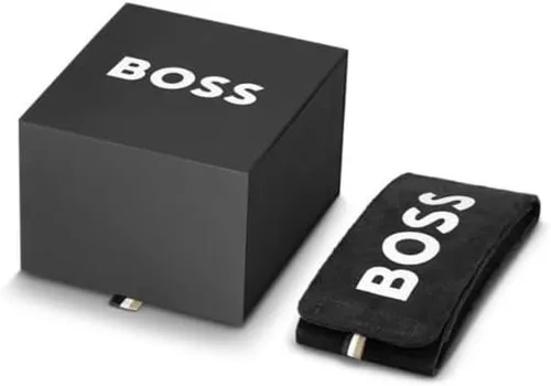 Vista 5 de BOSS Center Court Reloj cronógrafo de acero inoxidable para hombre, resistente al agua