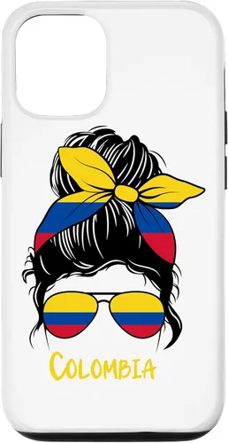 Vista 28 de Colombian Girl Bandana Glasses Flag Colors Latina Pride Case for iPhone 17