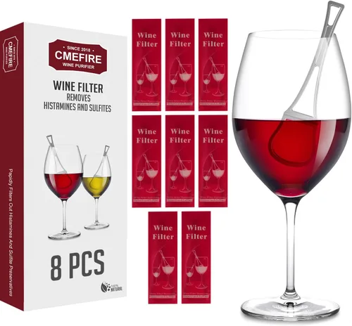 Vista 11 de Filtro de varitas de vino, elimina sulfitos e histaminas: puede reducir y aliviar las alergias y sensibilidades al vino, purificador para restaurar