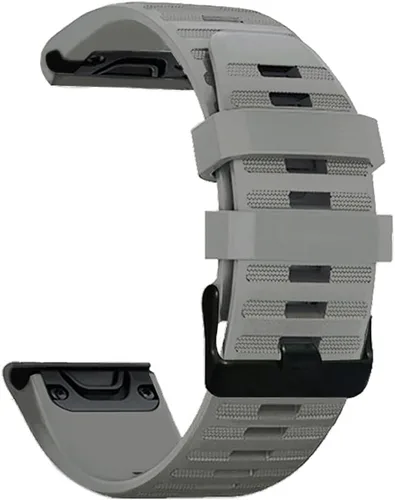 Vista 14 de AISPORTS Correa de silicona compatible con Garmin Fenix 7/7 Pro/6/6 Pro/5/5 Plus, correa de reloj de ajuste rápido de 0.866 pulgadas, correa