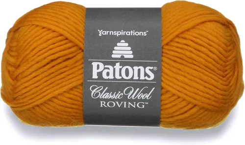 Vista 8 de Patons Classic Wool Roving - Hilo de lana de 3.5 onzas, negro, 1 bola