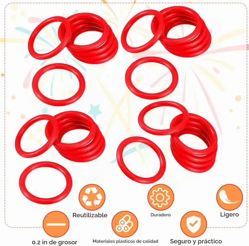 Vista 3 de Chalyna 12 anillos pequeños para lanzar botellas de 2.1 pulgadas, anillo