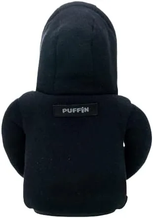 Vista 4 de Puffin - La chaqueta con capucha para bebidas, enfriador de latas aislante, negropeltre
