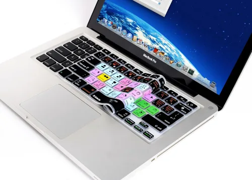 Vista 4 de Final Cut Pro X - Funda protectora de silicona para MacBook Pro 13 15 17 pulgadas (teclado ISO de EE. UU. / Europa)
