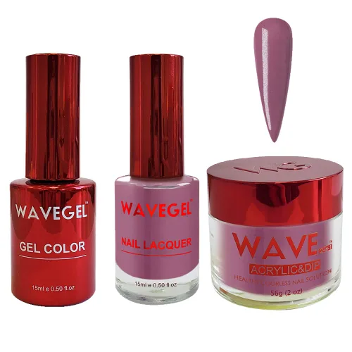 Vista 77 de WAVEGEL - Juego de gel de remojo, laca de uñas y polvo acrílico y polvo de inmersión a juego - Colección Queen - #001 Negro sedoso