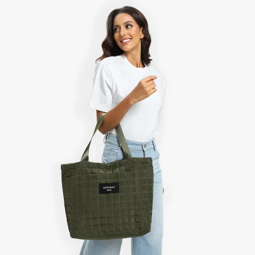 Vista 7 de Large Tote Bag for Women Travel Tote Bag SATIN SAINT lifestyle Women Tote Bags for Work Daily Womens Bags Beach Bag