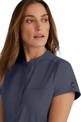 Vista 5 de BARCO Grey's Anatomy Spandex Stretch Direct - Camiseta médica para mujer, cuello a presión