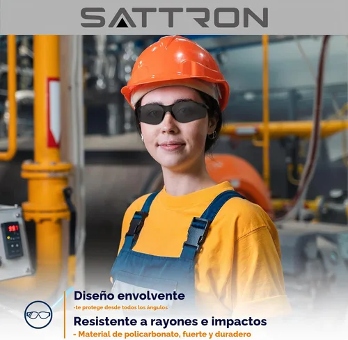 Vista 4 de Gafas de seguridad teñidas paquete de 48, lentes de humo oscuro con protección UV, gafas de sol de seguridad para hombres y mujeres, protección