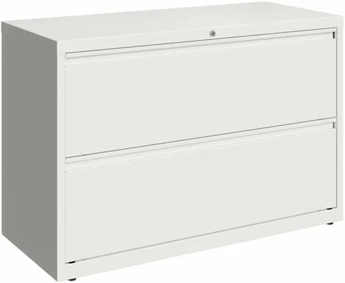 Vista 6 de Pemberly Row Archivador lateral de metal moderno con 2 cajones de 42" en color beige