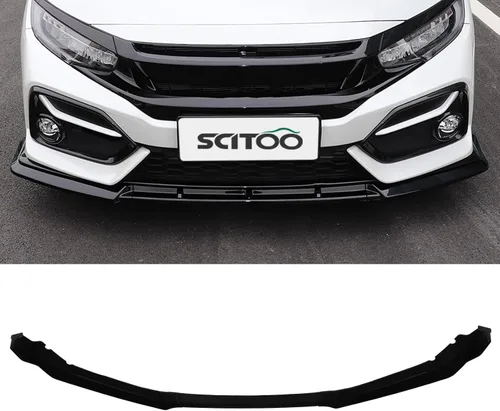 Vista 79 de SCITOO Alerón de borde de parachoques delantero mate negro para Ford Focus ST años 2013-2014 - Spoiler frontal de polipropileno