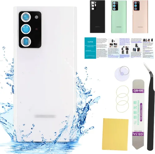Vista 10 de Compatible con Samsung Galaxy Note 8 - Carcasa trasera de repuesto de cristal de 6.3 pulgadas, SM-N950, todos los portadores con manual de Negro