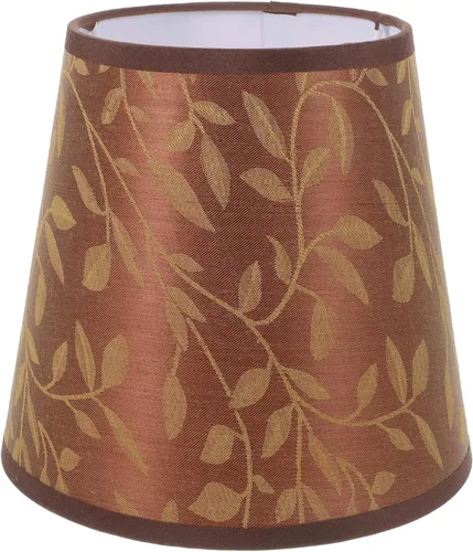 Vista 10 de OSALADI Pantalla de tela de sauce para mesita de noche, cubierta de lámpara de pie, cubierta de lámpara de candelabro, pantallas de lámpara de Dorado