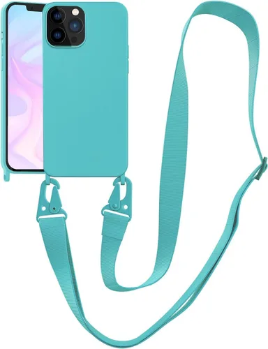 Vista 158 de Funda compatible con iPhone 8 Plus, iPhone 7 Plus/6 Plus/6S Plus con cordón, funda cruzada para iPhone con correa ajustable de silicona para iPhone