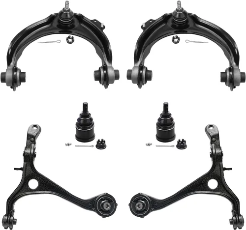 Vista 118 de Detroit Axle - Kit de extremo delantero para Chrysler 300 Dodge Charger 2011-2023 Challenger, 2 Lower Rearward Control Arms 2 Outer Tie Rods 2