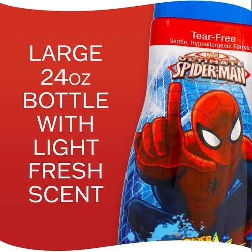 Vista 5 de Amazing Spider-Man Bath Time - Jabón de baño de burbujas para niños, 24 onzas líquidas, aroma a sandía