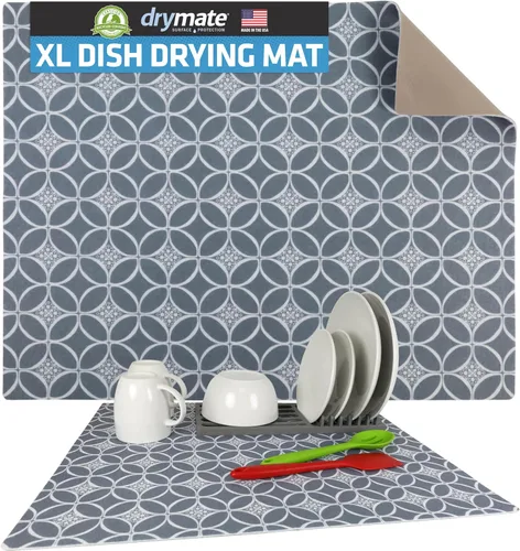 Vista 13 de Drymate Tapete para cafetera, (accesorio de barra de estación de café) protege las encimeras de cocina de derrames, manchas y arañazos, absorbente