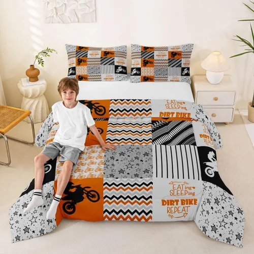 Vista 76 de Erosebridal Softball Comforter Set Patchwork Buffalo Plaid Twin Bedding Sets for Girls Kids Teens Child Galaxy Stars Ball Game Baseball Comforter