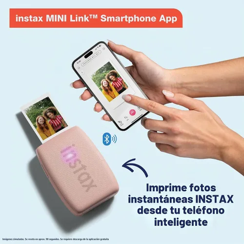 Vista 2 de Impresora para smartphone Fujifilm Instax Mini Link 3 - Blanco Arcilla