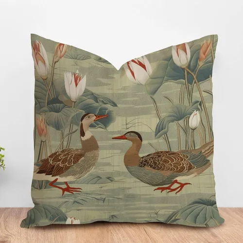 Vista 13 de ArogGeld Chinoiserie - Funda de cojín con diseño de pagoda asiática azul índigo, diseño cuadrado de flores y pagoda asiática, para oficina, silla