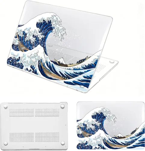 Vista 27 de Funda para MacBook Air de 15,3 pulgadas M2/M3/M4/M5, mármol Mármol turquesa púrpura