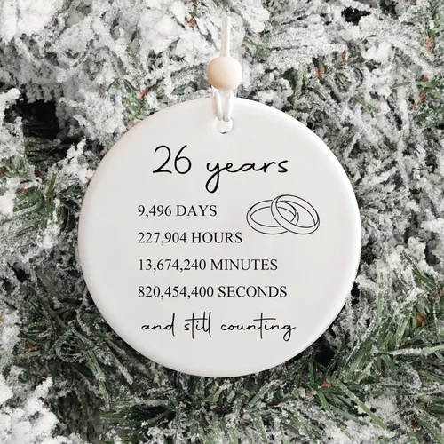 Vista 2 de 26º aniversario de bodas para ella o él, regalo de matrimonio de 26 años para pareja o padres, regalo de aniversario con fotos para esposa y esposo