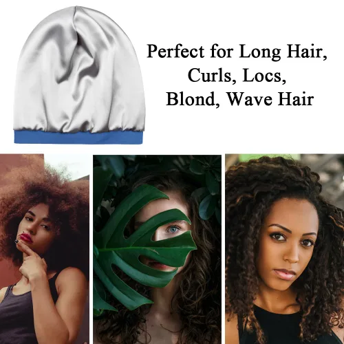 Vista 166 de Alnorm - Gorro con forro de satén y suave banda elástica para hombres y mujeres, talla única Se ajusta a la mayoría