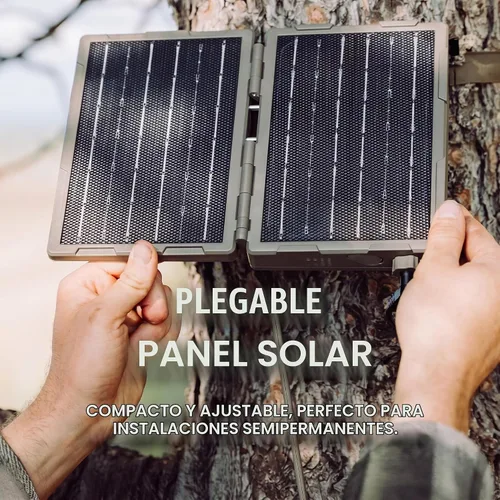 Vista 2 de Tactacam Reveal - Panel solar plegable, 7.2 W, batería incorporada