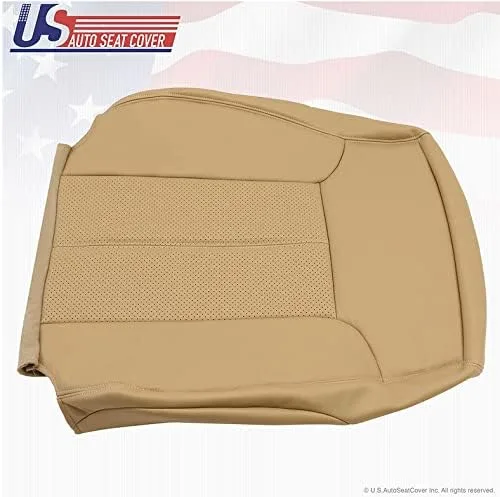 Vista 4 de Compatible con Ford F250 Lariat Driver Top Lean Back Funda de asiento de cuero TAN 2011 2012 2013 2014