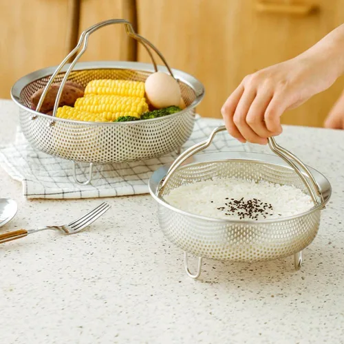 Vista 2 de Collapsible Steamer Basket for Pressure Cooker Pots(S)
