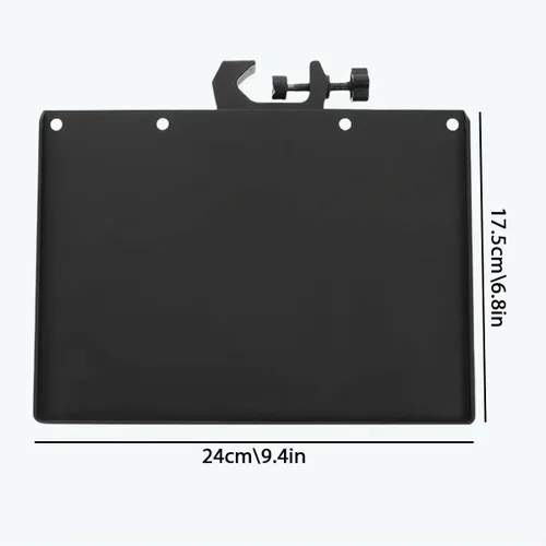 Vista 2 de 2 bandejas universales para micrófono, soporte ajustable para soporte de micrófono, bandeja de soporte para micrófono para hoja de música