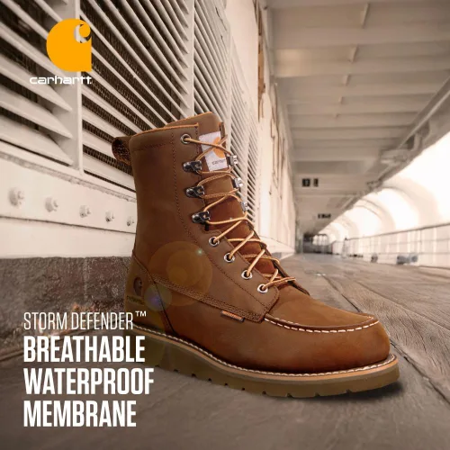 Vista 5 de Carhartt Botas de cuña impermeables de 8 pulgadas para hombre