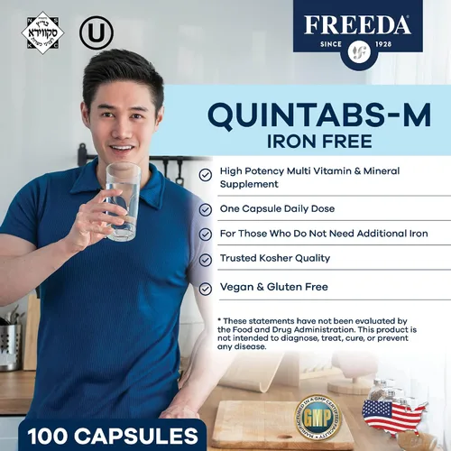 Vista 7 de FREEDA One Daily Multivitamínico sin hierro para hombres y mujeres, alta