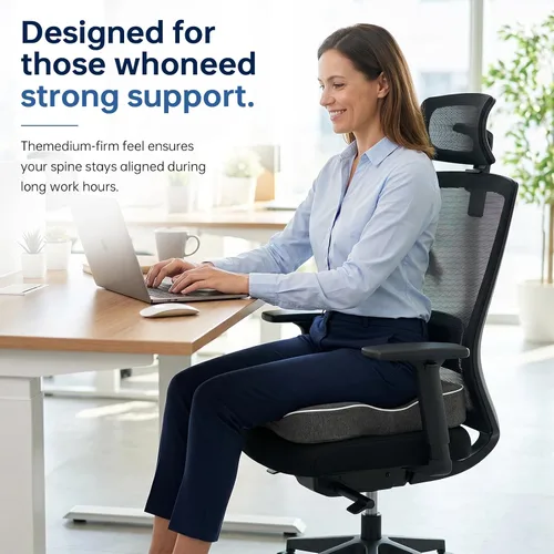 Vista 6 de Seat Cushion,Memory Foam Office Chair Cushion Tailbone Sciatica Pain Relief