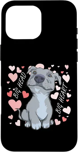Vista 18 de iPhone 11 Pro Max Big Heart Pitbull Pibble Mom - Estuche de regalo