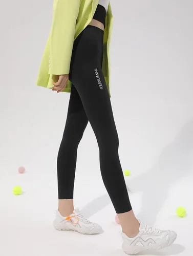 Vista 6 de TWKXL Leggings sedosos y elásticos de cintura alta para mujer con calcetines a juego a media pantorrilla, pantalones de yoga, pantalones de fitness