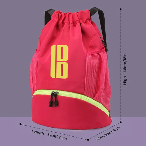 Vista 6 de brooman Bolsas de fútbol juveniles para niños y niñas, mochila de fútbol, baloncesto, voleibol y fútbol