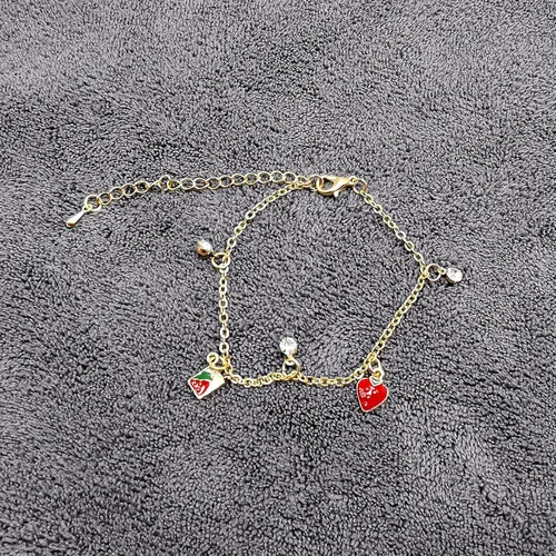 Vista 7 de Long tiantian Juego de joyas de fresa, aretes de fresa, collar, pulsera, anillo, juego de joyería para mujer, joyería de fresa, accesorios de fresa