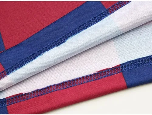 Vista 4 de HappxixiTM Camiseta de fútbol transpirable de secado rápido con diseño de tres estrellas para aficionados al fútbol BarcaArgentina