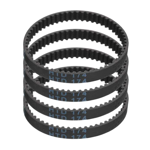 Vista 8 de uxcell 4 piezas HTD-3M Correa de Distribución de Goma 48 Dientes, Longitud de Paso 144mm x Ancho 6mm x Altura 2.4mm, Correa de Polea de Distribución