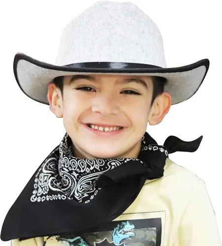 Vista 64 de Aeromax Sombrero de vaquero junior con pañuelo