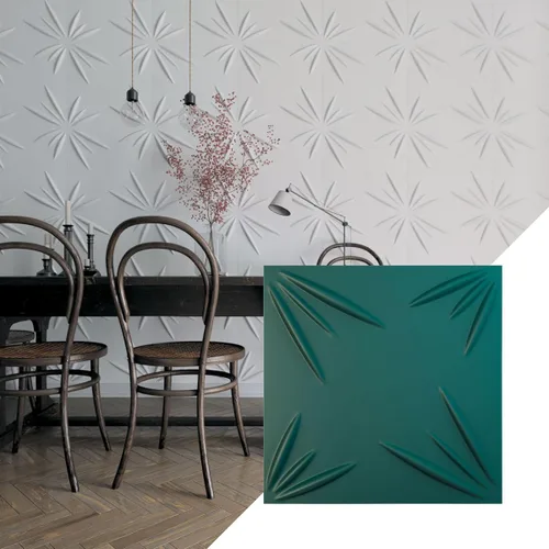Vista 28 de Ekena Millwork WP20X20INWH 19 5/8 pulgadas de ancho x 19 5/8 pulgadas de alto Inula EnduraWall Decorativo 3D Panel de Pared Cubre 2.67 pies cuadrados